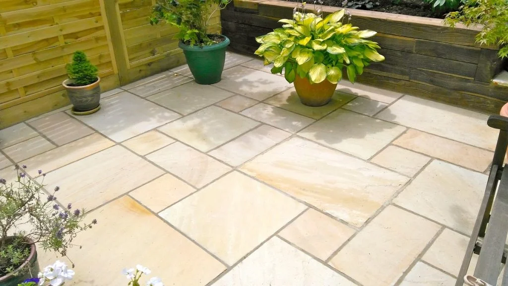 Paver patio pressure washing — stone revival